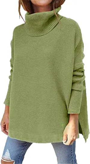 LCMTWX Sweaters for Women Batwing Sleeve Loose Oversized Sweaters Chunky Knitted Pullover Sweaters Fall Sweaters Round