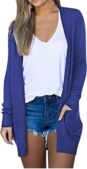 Lightweight Cardigan for Women Trendy Casual Long Cardigan Sweaters for Women Fall Fashion Sweaters for Women 2023
