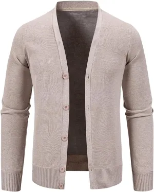 Lightweight Cardigans for Men Casual Knit Sweater Button Down Open Front Cardigan Plus Size Cardigan Sweater