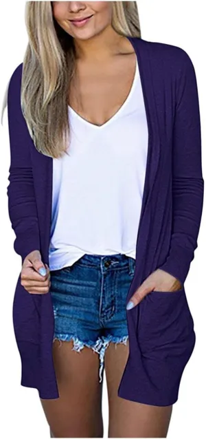 Long Cardigans for Women Fashion Plus Size Fall Sweaters for Women Casual Lightweight Cardigan for Women with Pockets