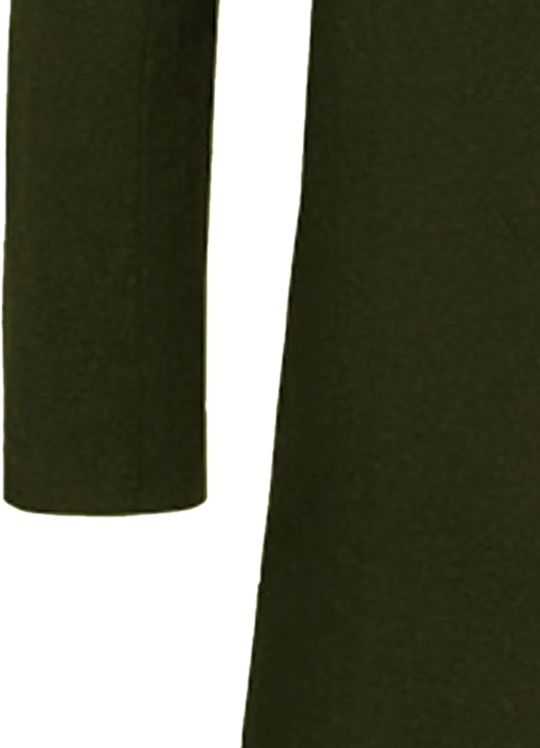 Maiyifu-GJ Mens Slim Fit Long Trench Coat Wool Blend Overcoat Warm Winter Single Breasted Coat Mid-Length Outerwear