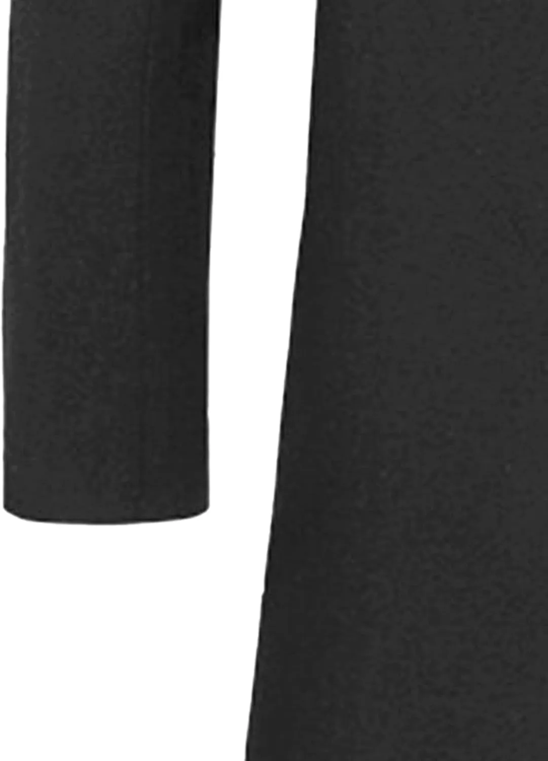 Maiyifu-GJ Mens Slim Fit Long Trench Coat Wool Blend Overcoat Warm Winter Single Breasted Coat Mid-Length Outerwear