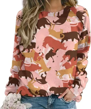 MARSVOVO Plus Size Pullover Sweatshirts For Women Graphic Loose Crewneck Long Sleeve Tops Casual Classic Outgoing Sweatshirt
