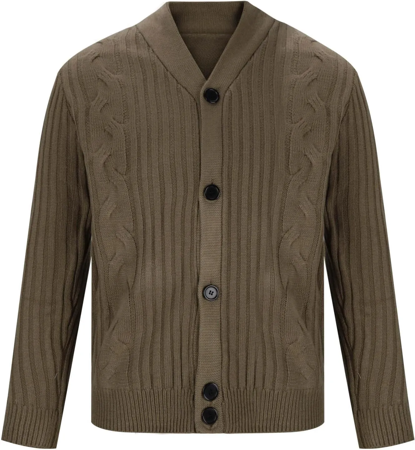 Men Lightweight Cardigan Plus Size Knit Sweater Open Front Button Down Cardigan Casual Long Sleeve Sweaters