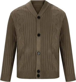 Men Lightweight Cardigan Plus Size Knit Sweater Open Front Button Down Cardigan Casual Long Sleeve Sweaters