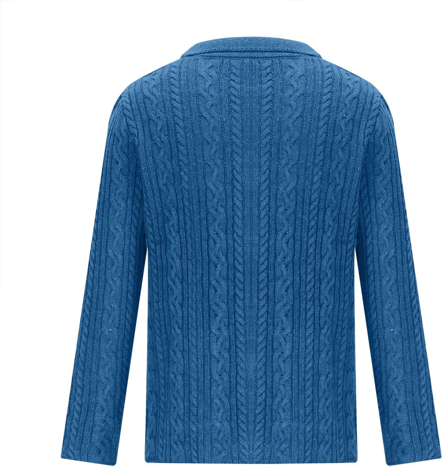 Men's Cable Knit Cardigan Sweaters Casual Button Down Sweaters Winter Knit Sweater Big and Tall Cardigan Sweaters