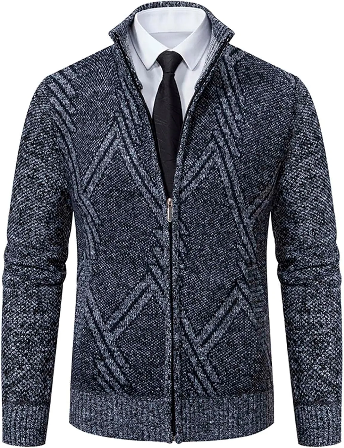 Mens Cardigan, Men's Cardigan Sweaters Casual Full Zip Sweaters Knitted Cardigan Winter Warm Jackets with Pockets