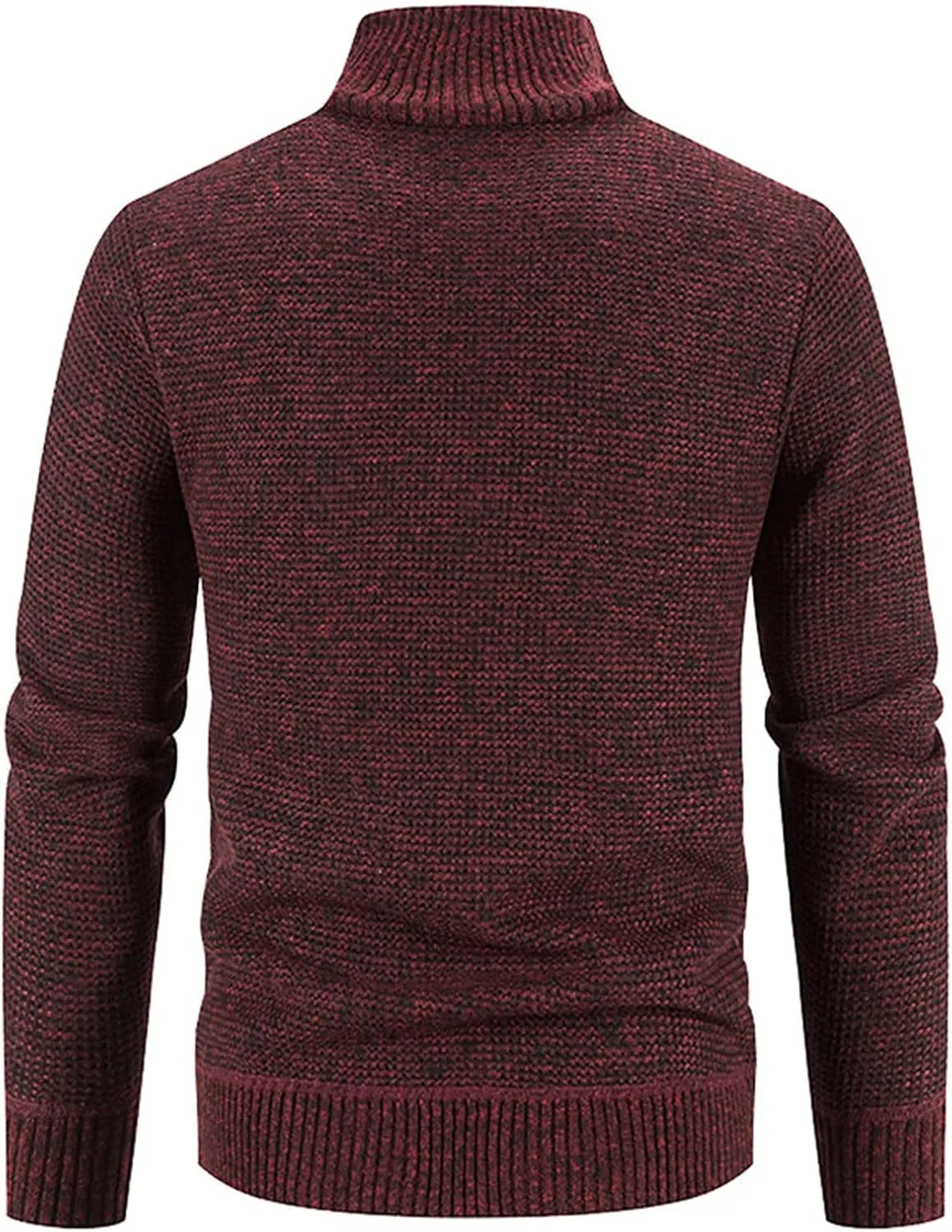 Mens Cardigan, Men's Cardigan Sweaters Knit Zipper Casual Slim Fit Stand Collar with Full Zip and Pockets