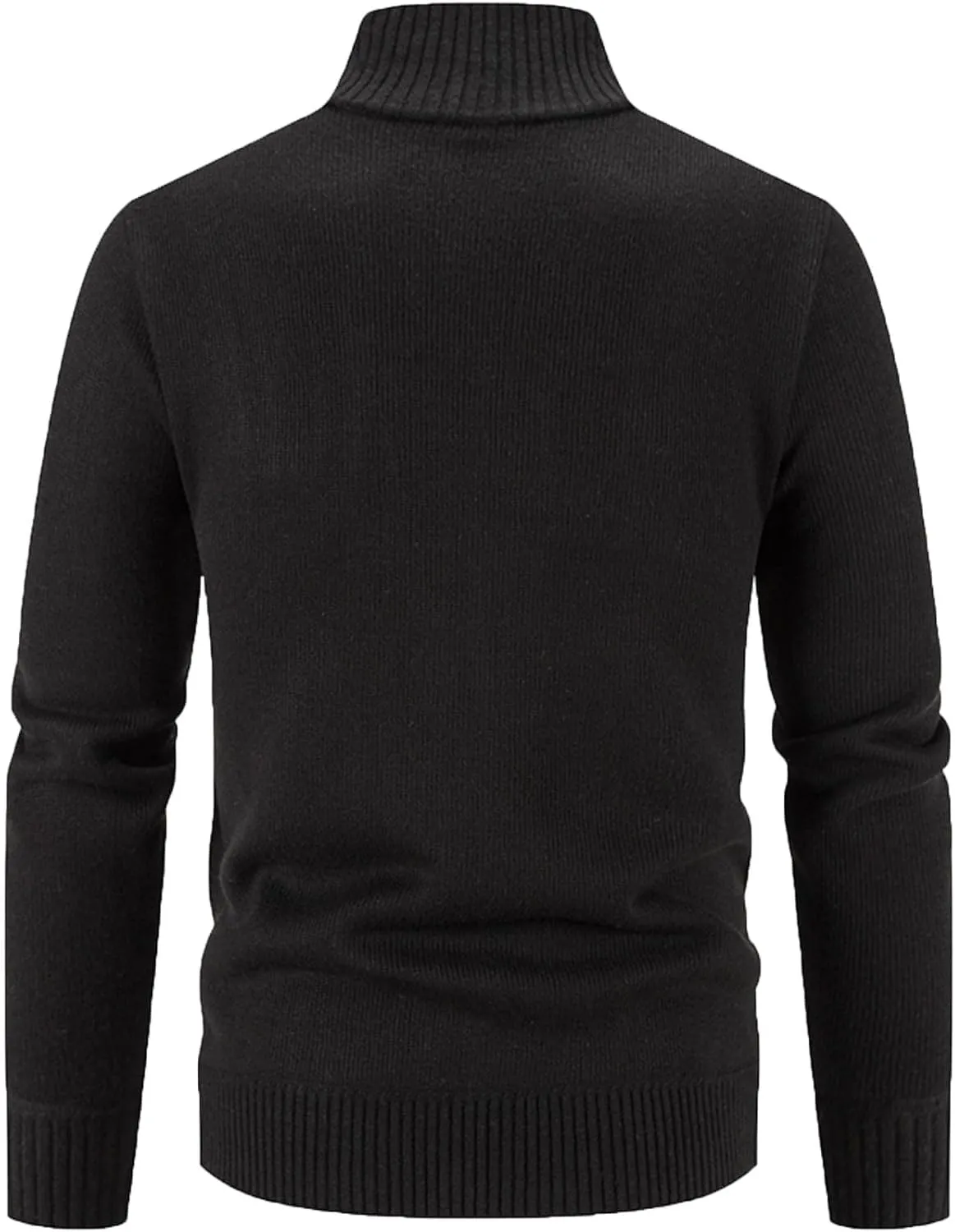 Mens Cardigan, Men's Cardigan Sweaters Knitted Stand Collar Regular Fit Jacket Full Zip Fleece Lined Winter Warm Coat