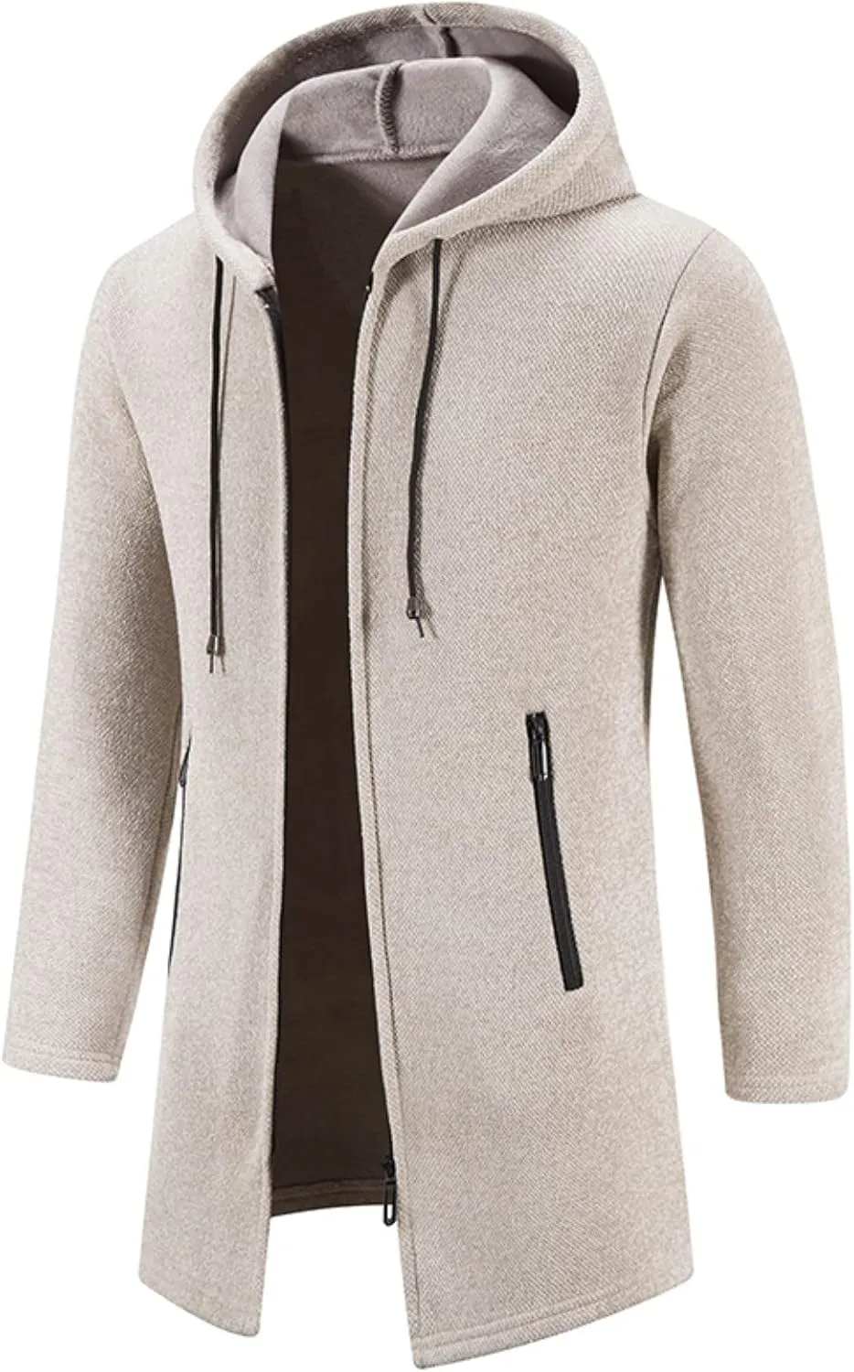 Mens Cardigan, Men's Full Zip Cardigan Sweaters Unisex Relax Fit Lapel Collar Raglan Sleeve Casual Ribbed Sweater