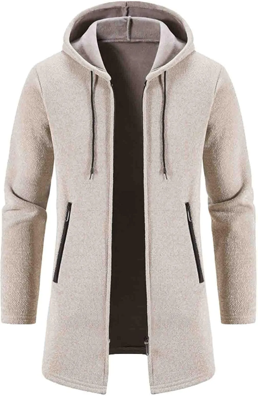 Mens Cardigan, Men's Full Zip Cardigan Sweaters Unisex Relax Fit Lapel Collar Raglan Sleeve Casual Ribbed Sweater