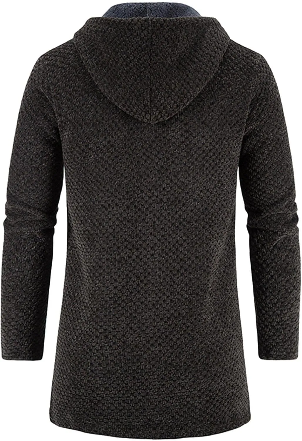 Mens Cardigan, Men's Sweaters Full Zip Slim Thick Knitted Cardigan Sweaters Solid Thick Jackets with Pockets