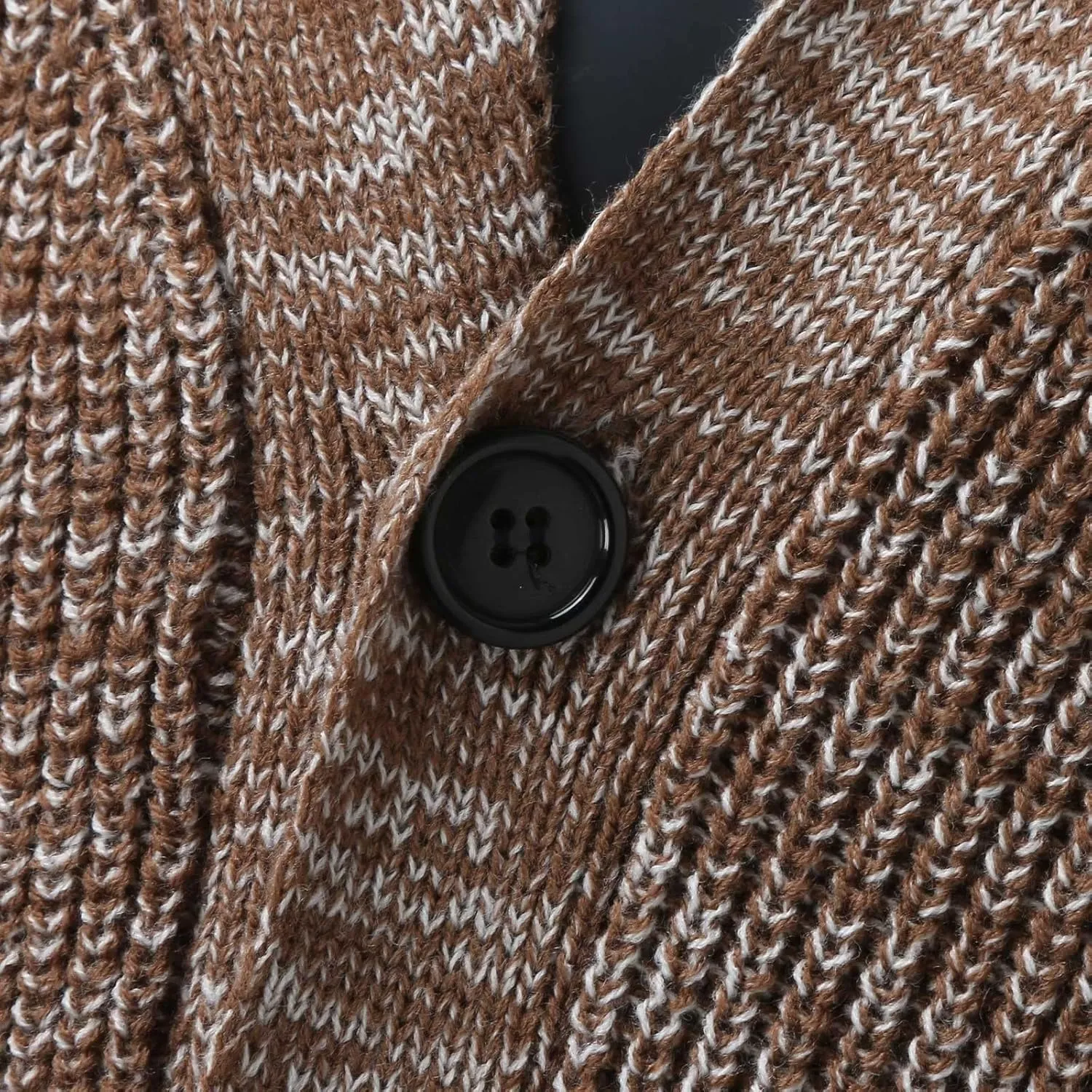 Men's Cardigan Sweater Cable Knit V Neck Button up Sweaters Ribbed Cardigan Sweater Classic Sweaters with Pockets