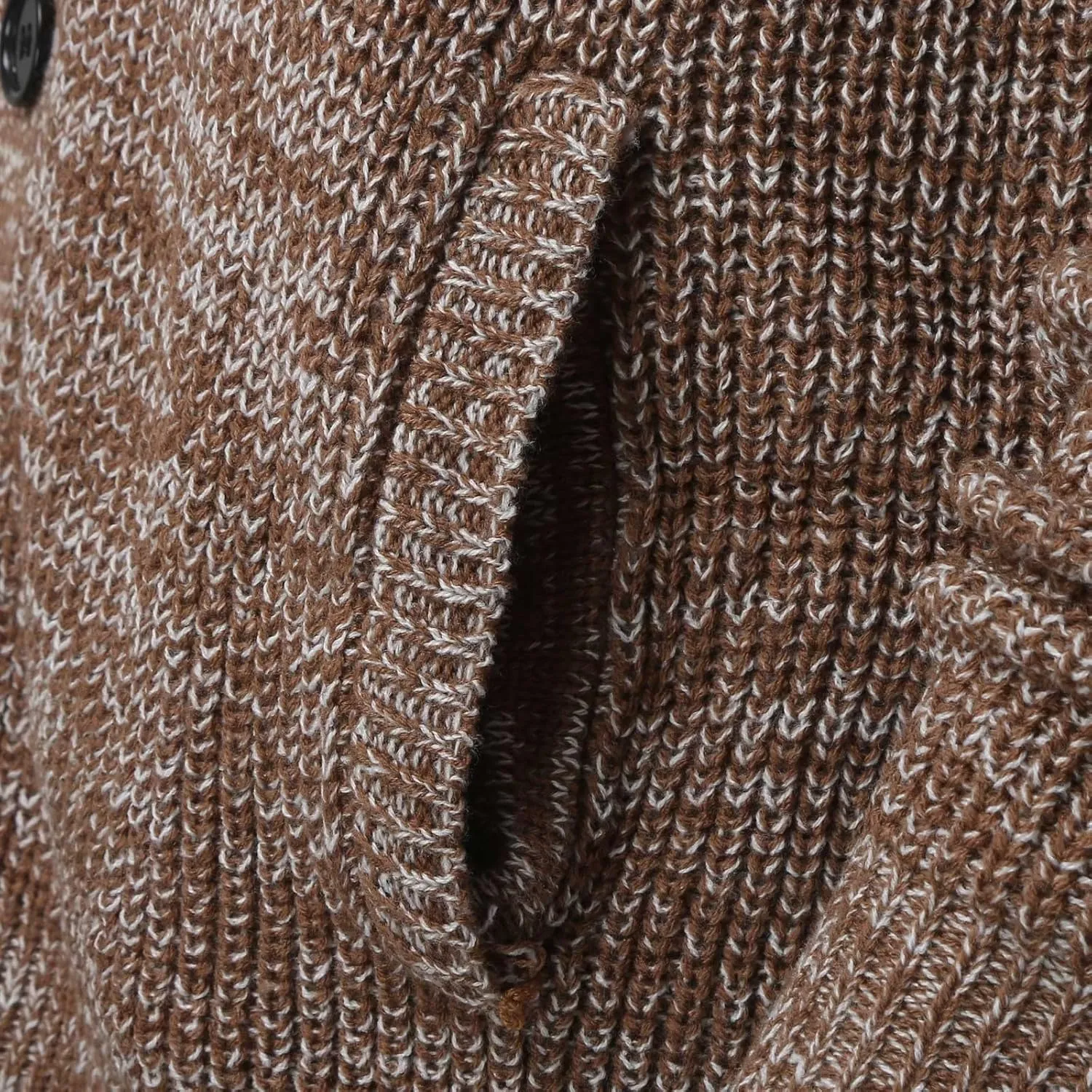 Men's Cardigan Sweater Cable Knit V Neck Button up Sweaters Ribbed Cardigan Sweater Classic Sweaters with Pockets