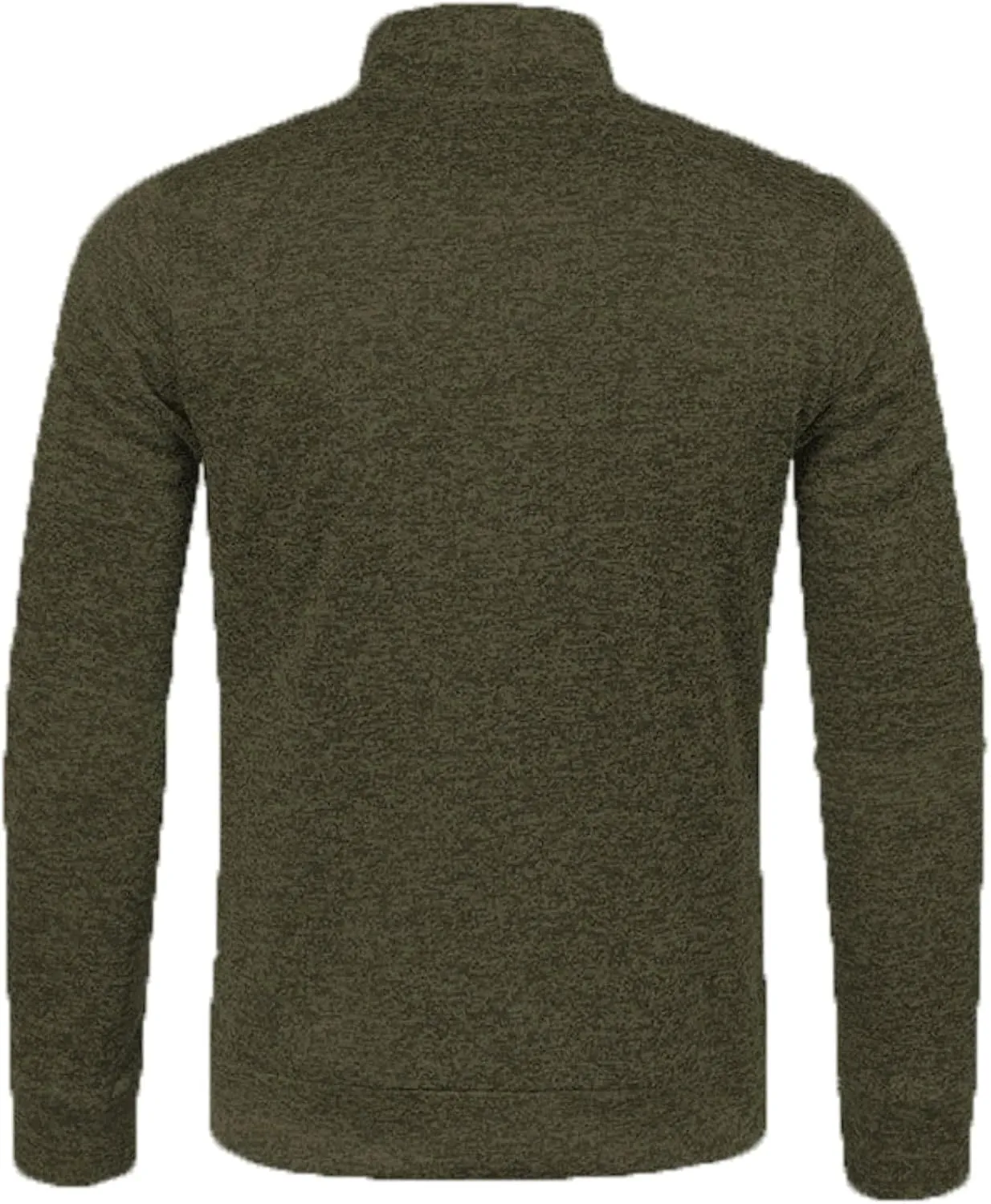 Men's Cardigan Sweaters Full Zip Up Stand Collar Slim Fit Casual Solid Color Knitted Sweater with 2 Front Pockets
