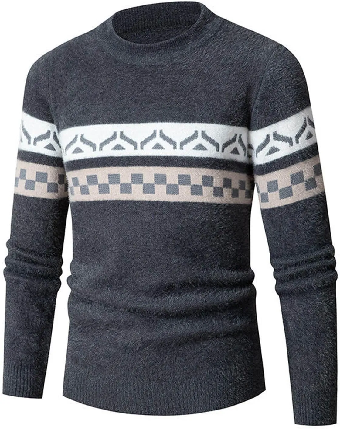 Men's Casual Slim Fit Sweaters V Neck Soft Lightweight Long Sleeve Fashion Pullover Top