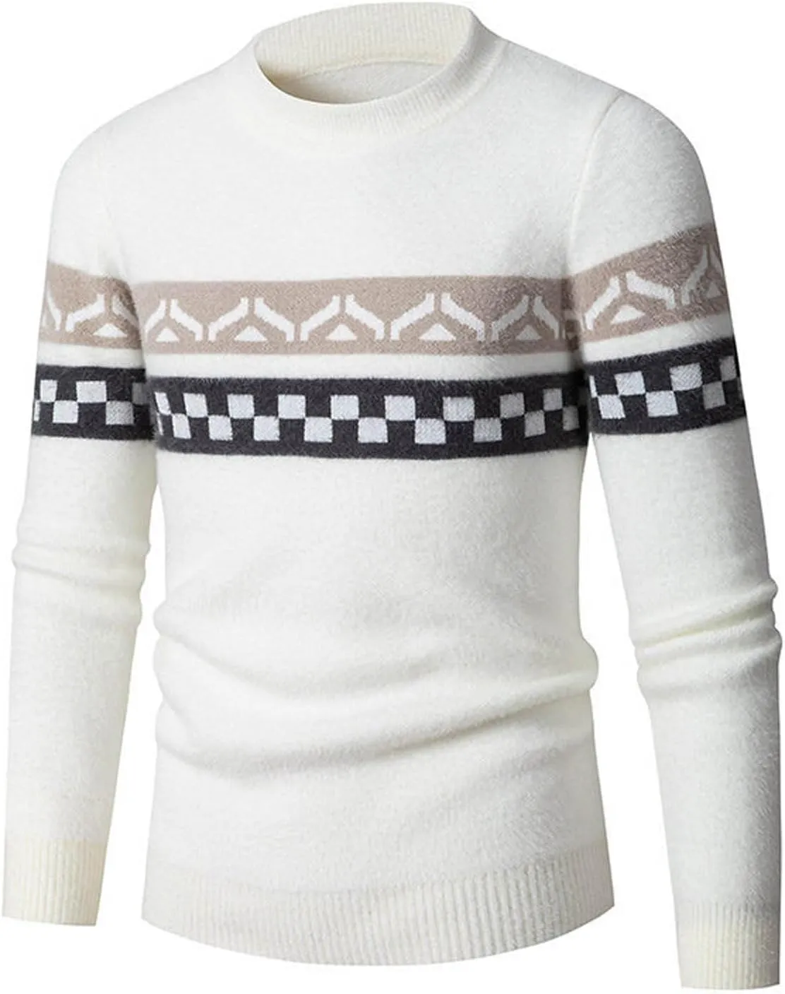 Men's Casual Slim Fit Sweaters V Neck Soft Lightweight Long Sleeve Fashion Pullover Top