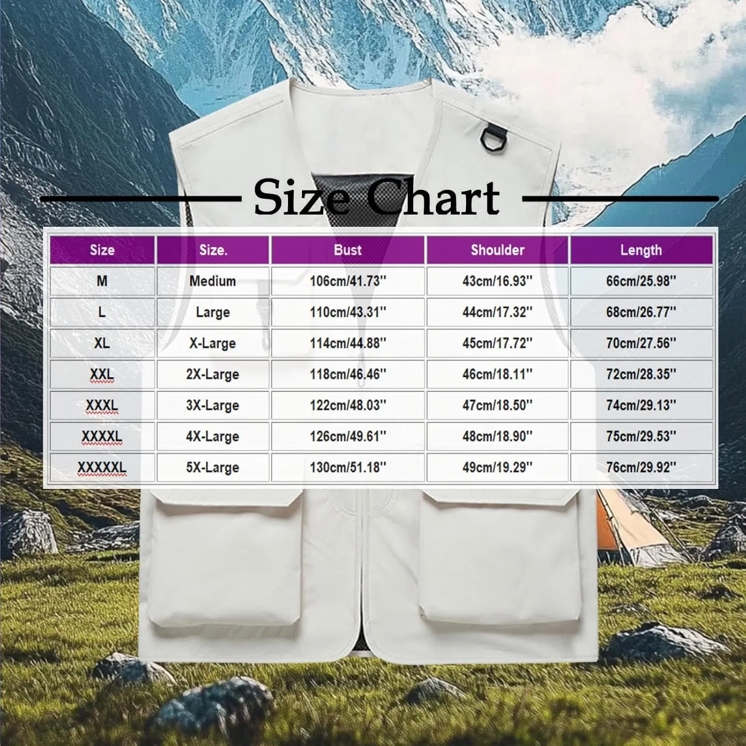 Men's Casual Travel Cargo Vest Outdoor Fishing Work Safari Waistcoat Sleeveless Utility Multi Pockets Hiking Jackets