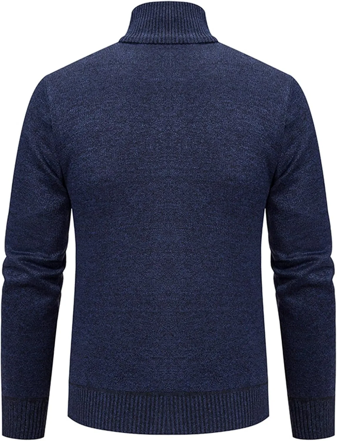 Mens Decent Full Zip Stand Collar Cardigans Business Casual Button Down Cable Knitted Sweater Blazers