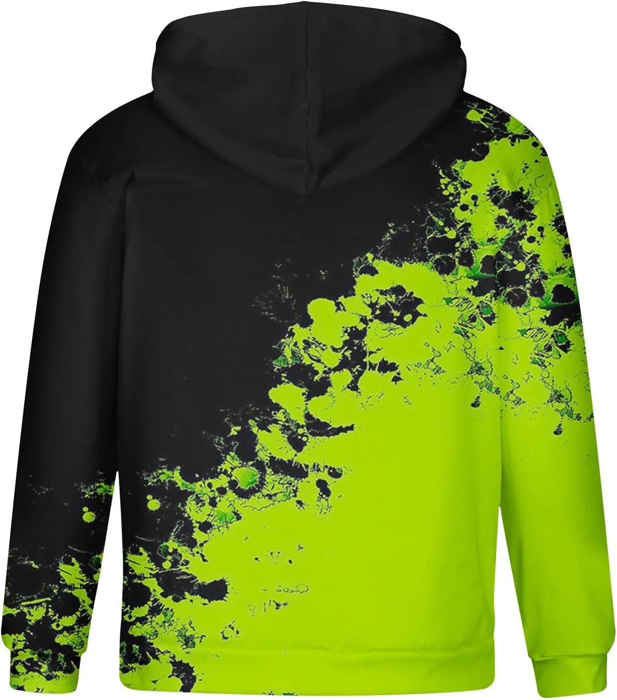 Men's Fashion Hoodies & Sweatshirts Casual Gradient Color Graphic Tee Shirts Long Sleeve Pullover Shirts With Pockets