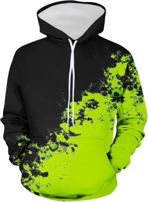 Men's Fashion Hoodies & Sweatshirts Casual Gradient Color Graphic Tee Shirts Long Sleeve Pullover Shirts With Pockets