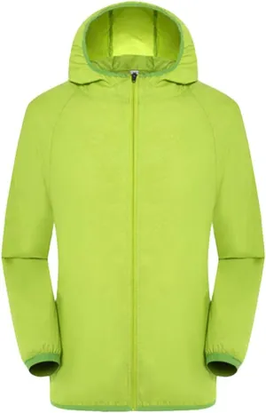 Mens Lightweight Cycling Jacket Hooded Waterproof Rain Coat Casual Golf Hiking Running Windbreaker Packable Raincoat