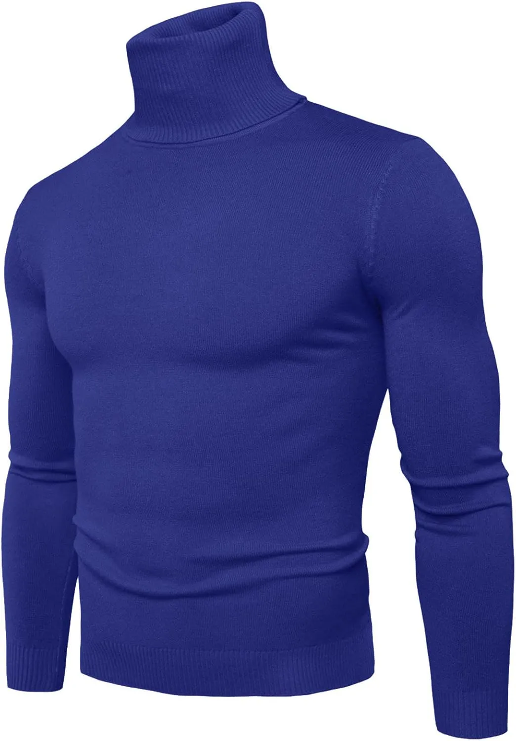 Men's Mock Turtleneck Lightweight Slim Fit Pullover Long Sleeve Solid Color Knitwear Casual Loose Oversize Sweater
