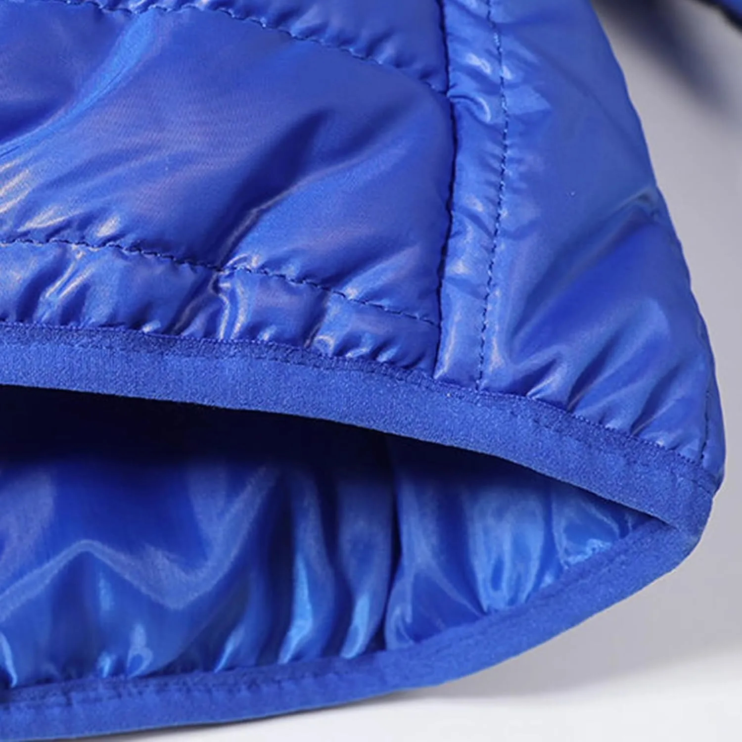 Men's Puffer Jacket Thickened Winter Coat Full Zip Hooded Cardigan Jacket Classic Solid Color Long Sleeve Warm Jacket