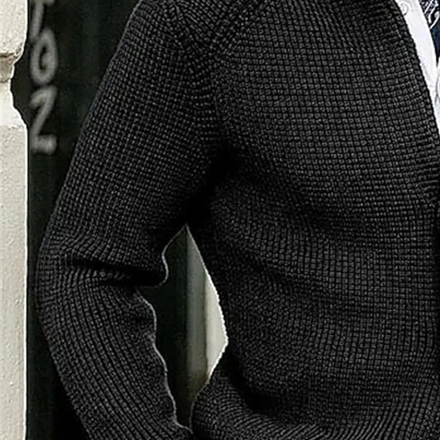 Mens Stand Collar Cardigan Sweaters Knit Textured Sweater Button Down Cardigans