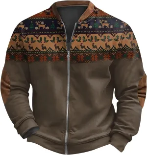 Men'S Sweater Elbow Patches Quarter Zip Sweater Vintage Waffle Polo Shirts And Fuuny St Patrick'S Day Sweatshirt