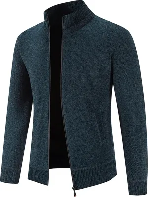 Men's Thermal Hoodie Fashion Long Sleeve Warm Solid Color Hooded Jackets Tops
