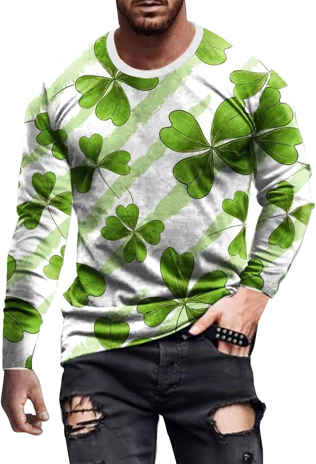 Men's USA Flag Graphic Pocket Pullover Long Sleeve Half Zipper Sweatshirt Warm Long Sleeve Sweatshirt Mens Crew