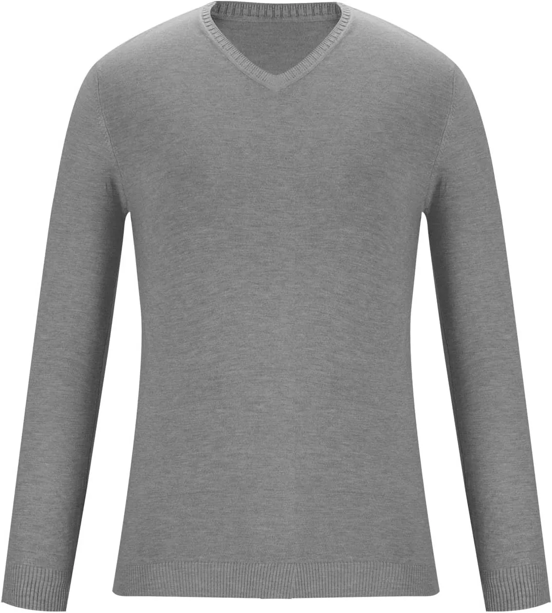 Men's V Neck Pullover Sweater Long Sleeve Casual Slim Fit Cotton Dress Sweaters Lightweight Knitted Warm Sweaters