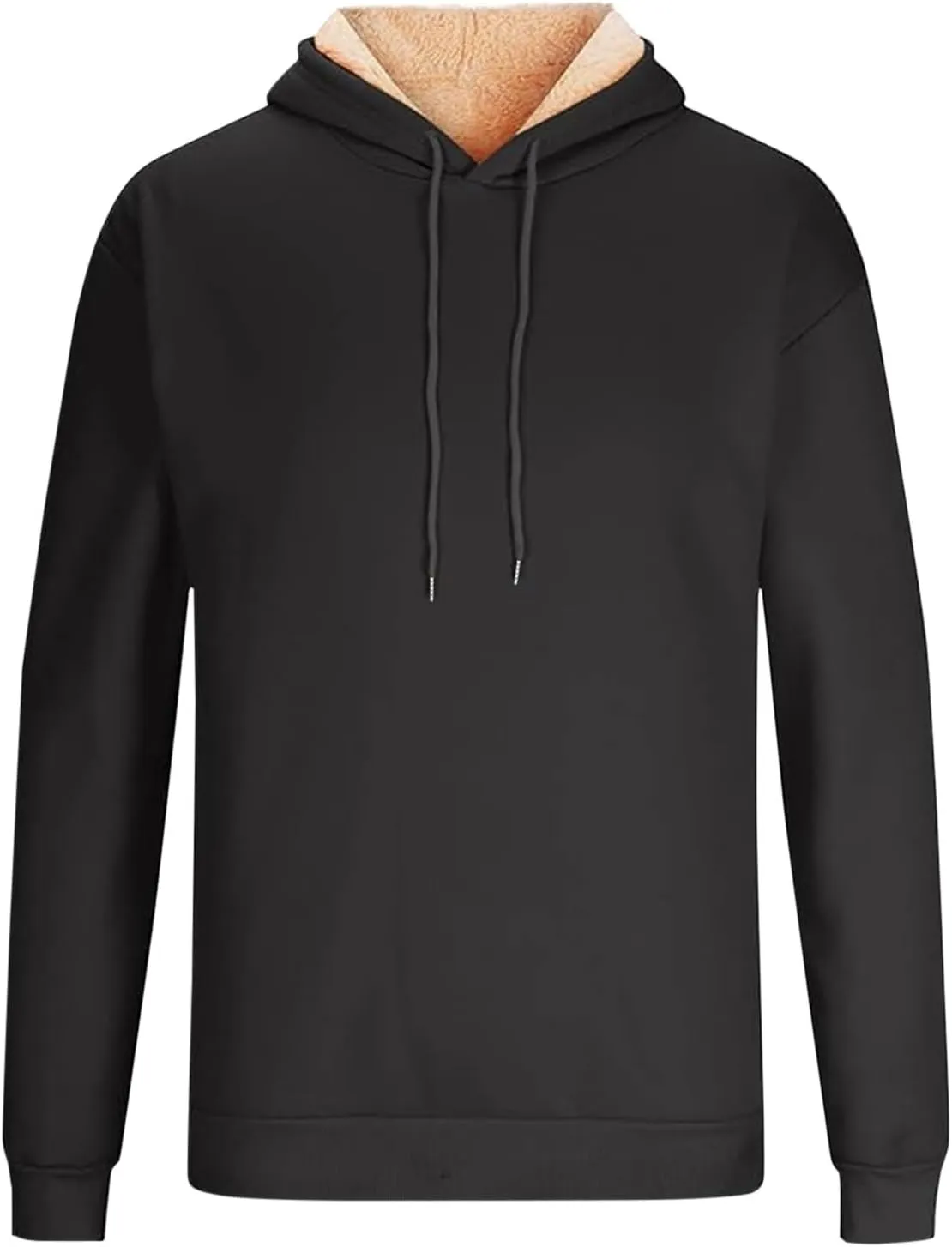 Men'S Winter Fleece Lined Hoodie Thick Thermal Sweatshirt Heavyweight Warm Hooded Pullovers Long Sleeve Outerwear