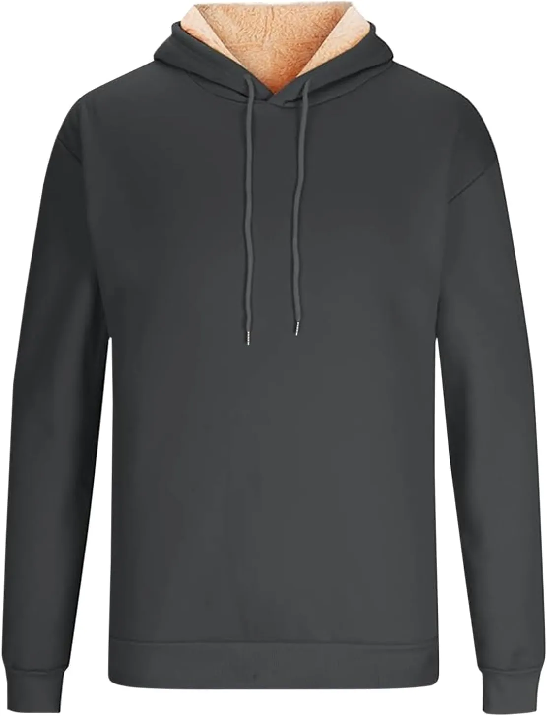 Men'S Winter Fleece Lined Hoodie Thick Thermal Sweatshirt Heavyweight Warm Hooded Pullovers Long Sleeve Outerwear