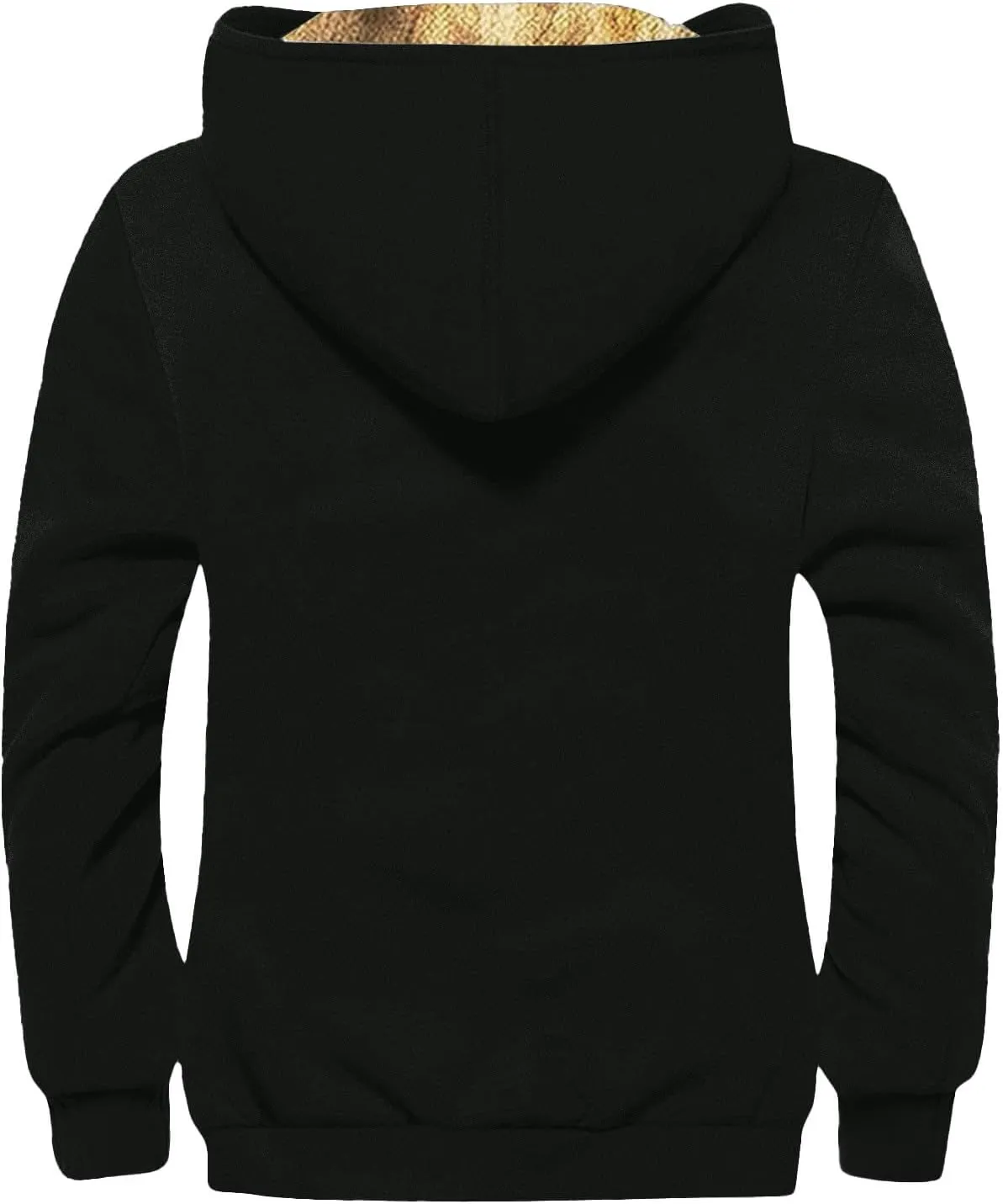 Men's Winter Jacket Heavyweight Fleece Sweatshirt Thick Lined Coats Warm Hoodies 2024 Winter Full Zipper Hooded Coat
