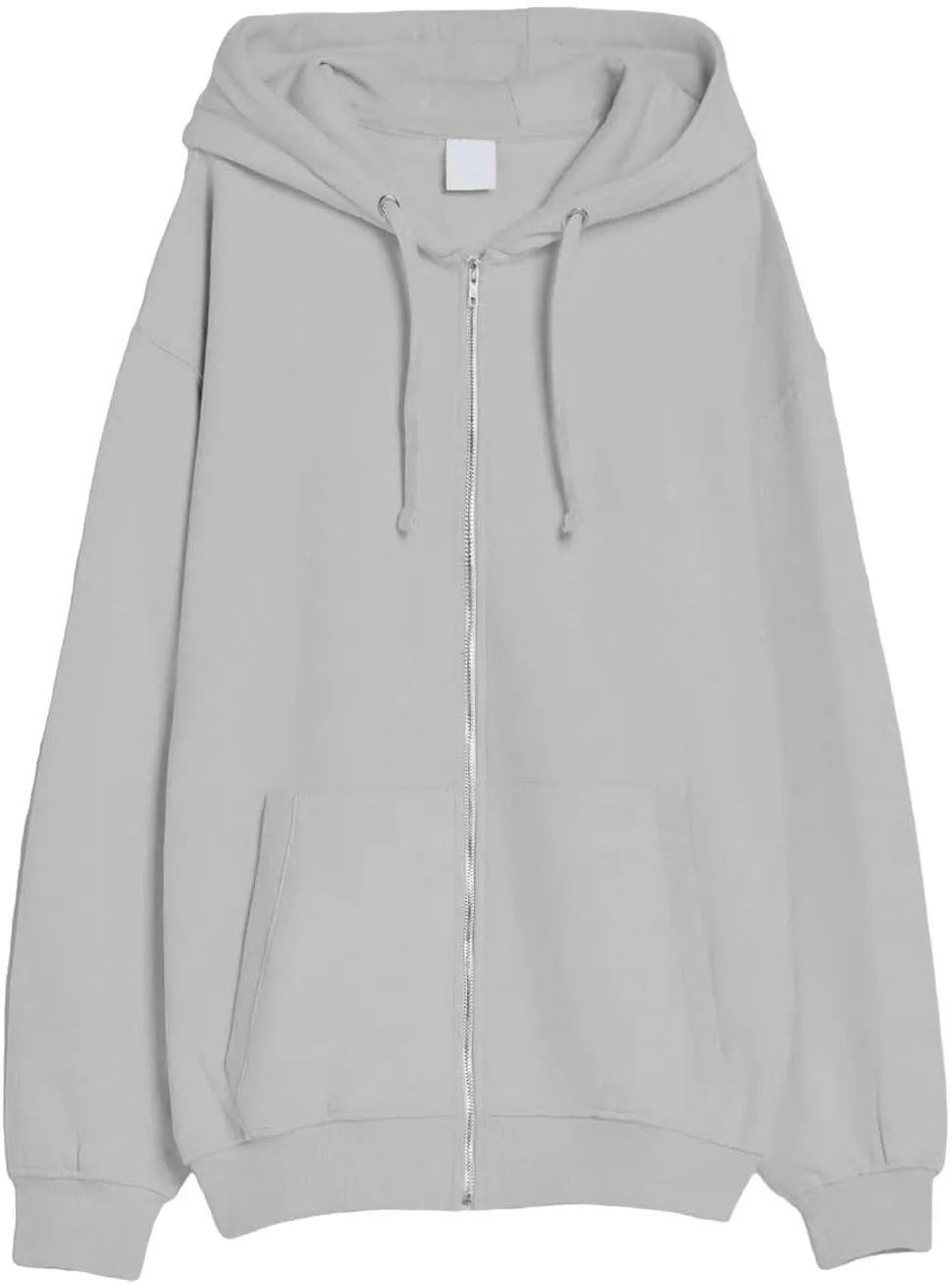 Men's Zip Up Hoodie Loose Fit Long Sleeve Sweatshirts Full Zip Drawstring Casual Lightweight Jacket With Pockets