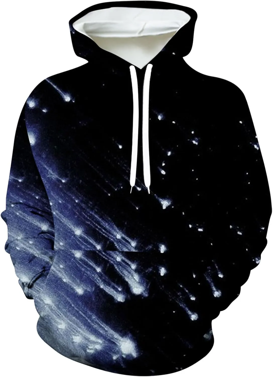 Muscularfit Hoodies for Men Graphic Funny Tie Dye Print Pullover Casual Stylish Long Sleeve Hooded Sweatshirts Loose Shirts