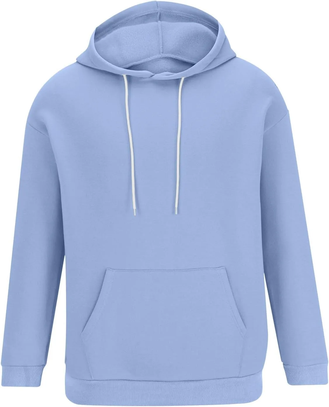 Muscularfit Mens Big and Tall Graphic Hoodies Causal Solid Drawstring Sports Pullover Hooded Long Sleeve Workout Sweatshirts