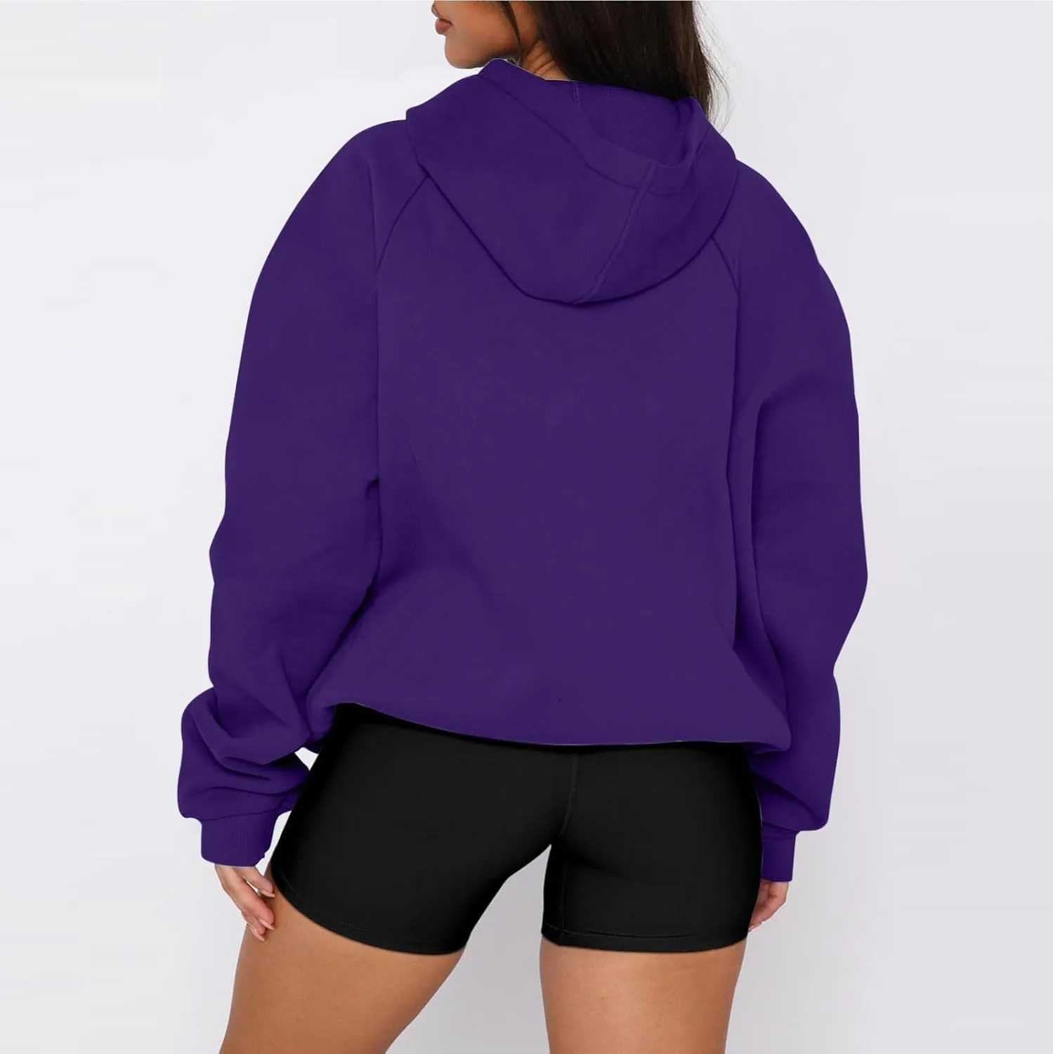 Oversized Hoodies for Women Fleece Hooded Sweatshirt Loose Fitting Tops Drawstring Long Sleeve Pullover with Pocket