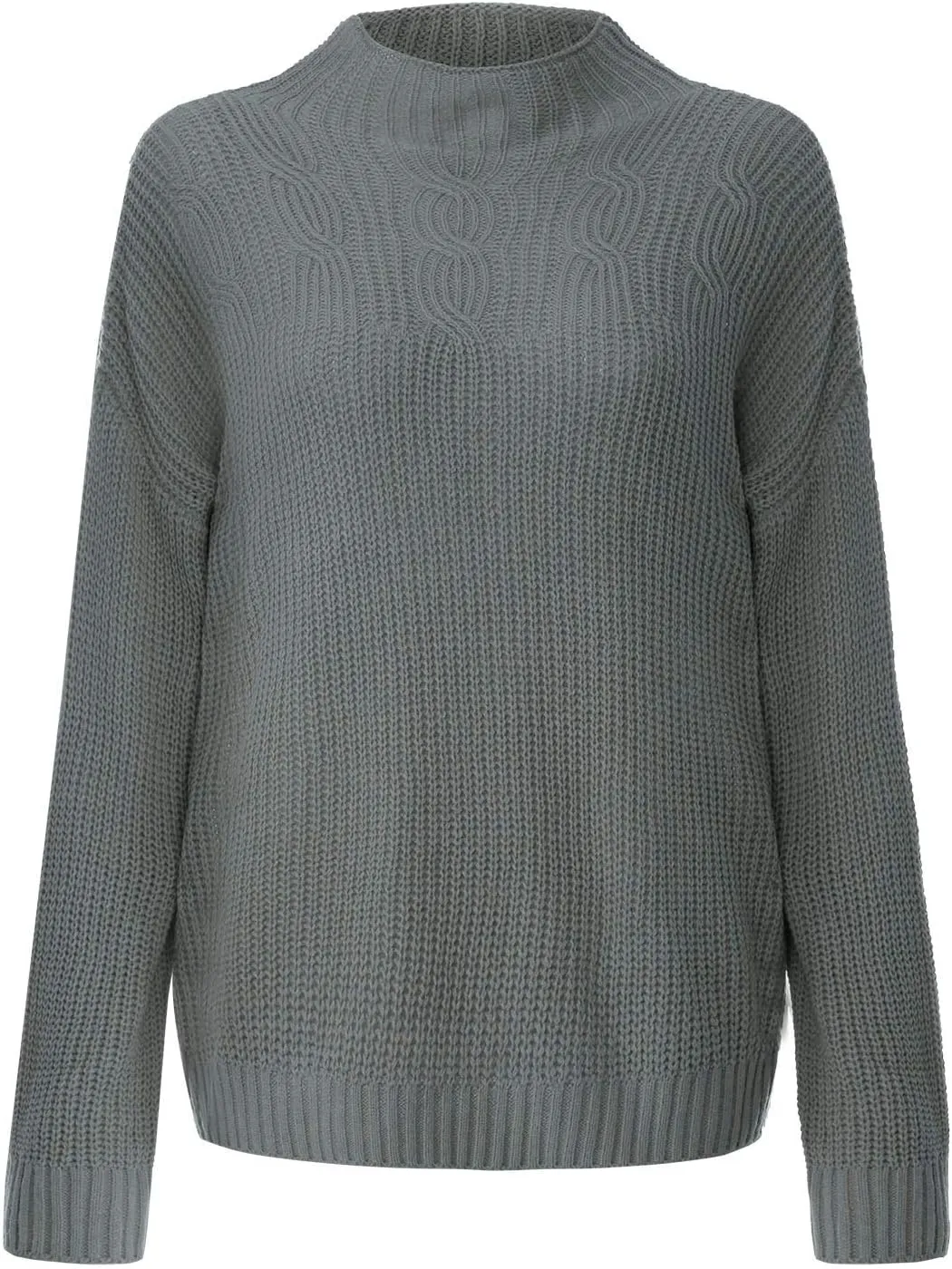 Oversized Sweater for Women Chic Turtleneck Knitted Sweater Slouchy Soft Long Sleeve Jumper Tops 2023 Fall Sweaters