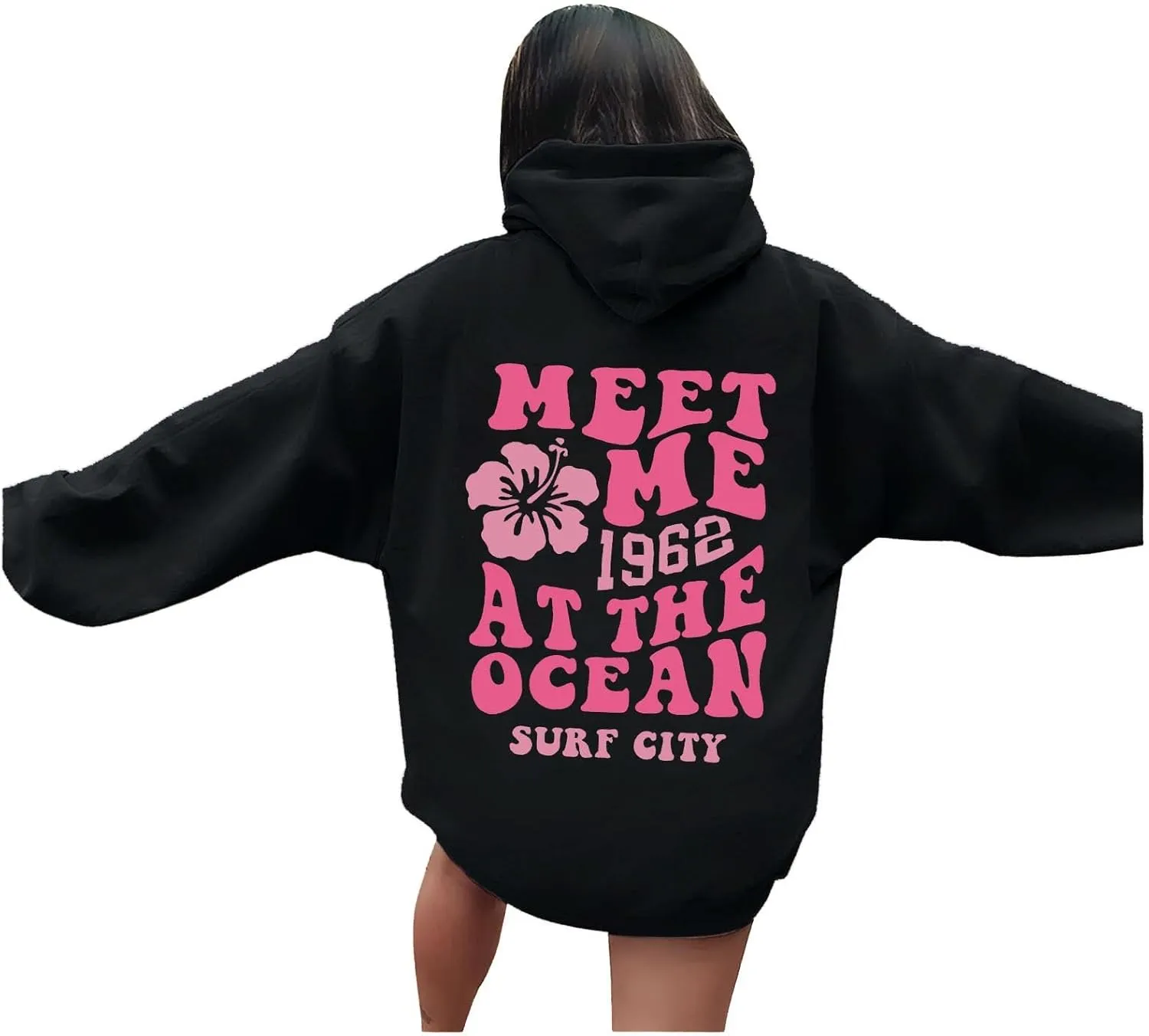 Oversized Sweatshirt For Women,Womens Oversized Letter Print Sweatshirts Casual Long Sleeve Pullover With Pockets