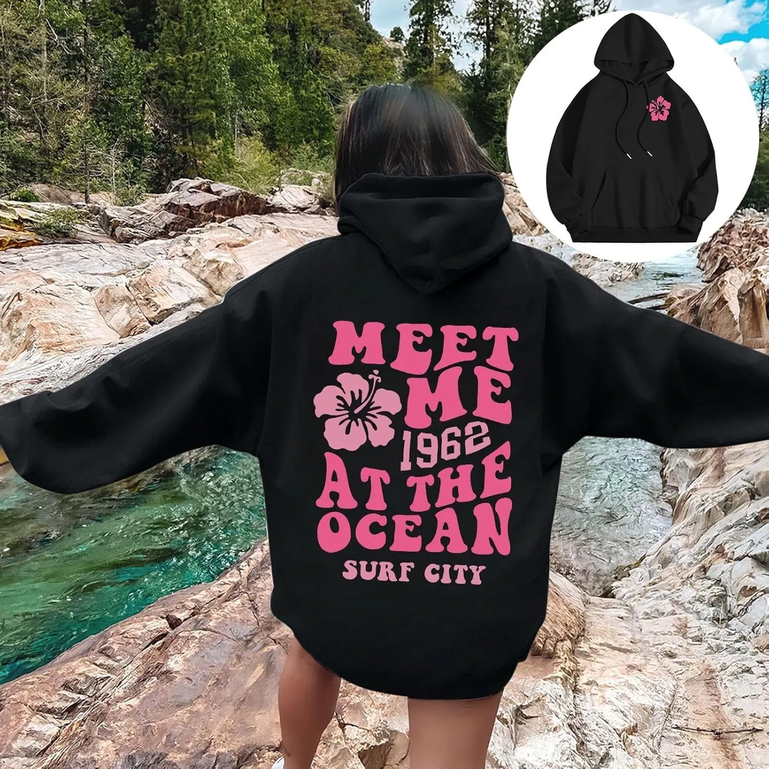 Oversized Sweatshirt For Women,Womens Oversized Letter Print Sweatshirts Casual Long Sleeve Pullover With Pockets