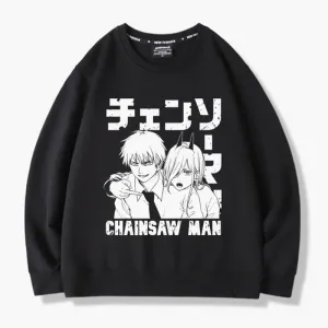 Power Pointing at Denji Sweatshirt Chainsaw Man