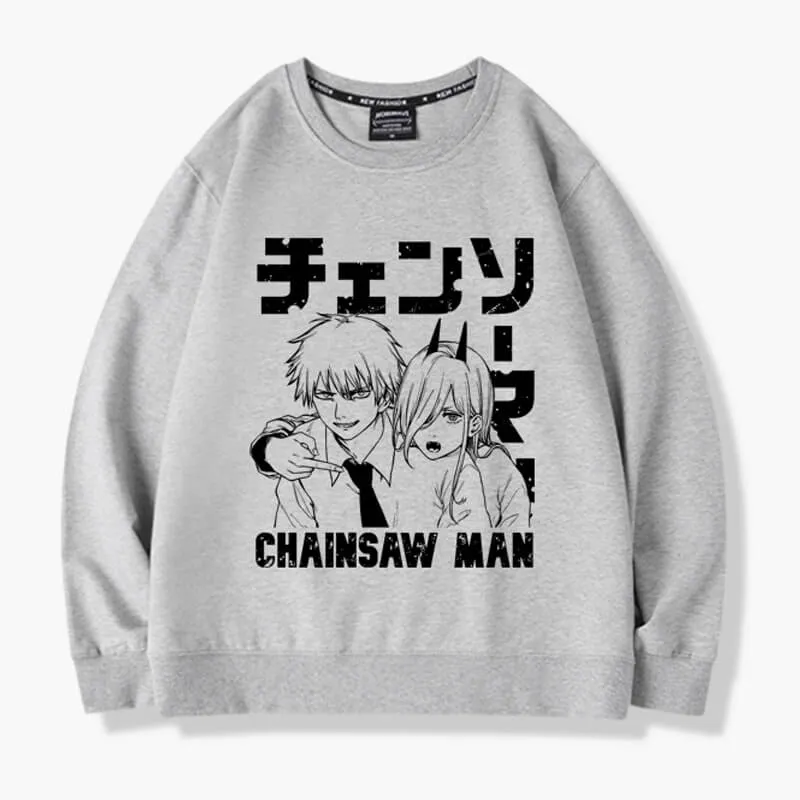 Power Pointing at Denji Sweatshirt Chainsaw Man