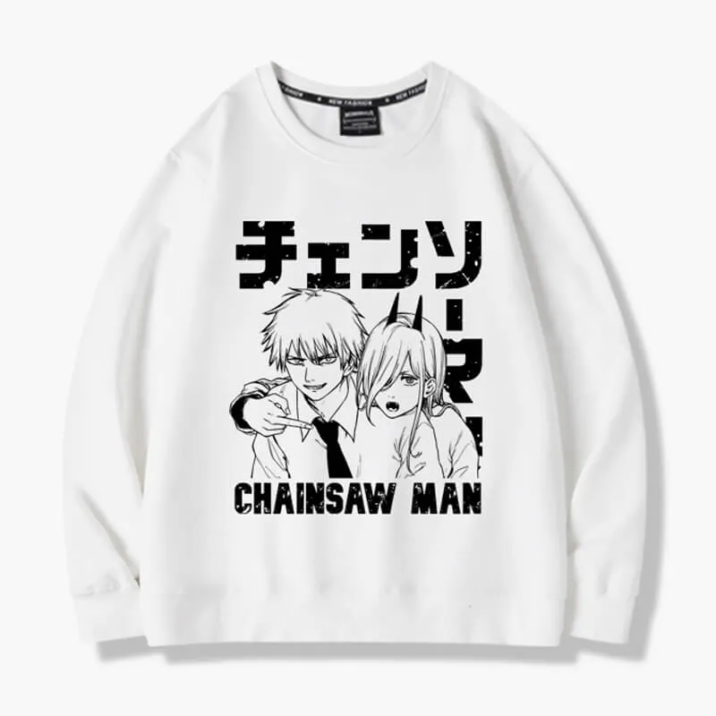 Power Pointing at Denji Sweatshirt Chainsaw Man