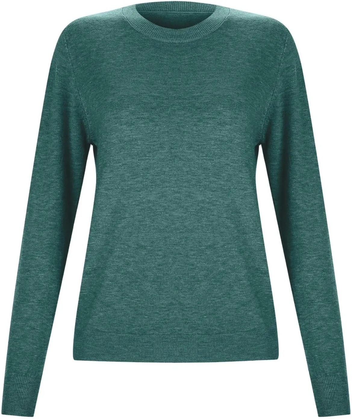 Pullover Sweaters for Women Solid Basic Long Sleeve Pullovers Top Crewneck Plus Size Sweater Chunky Sweater S-3XL