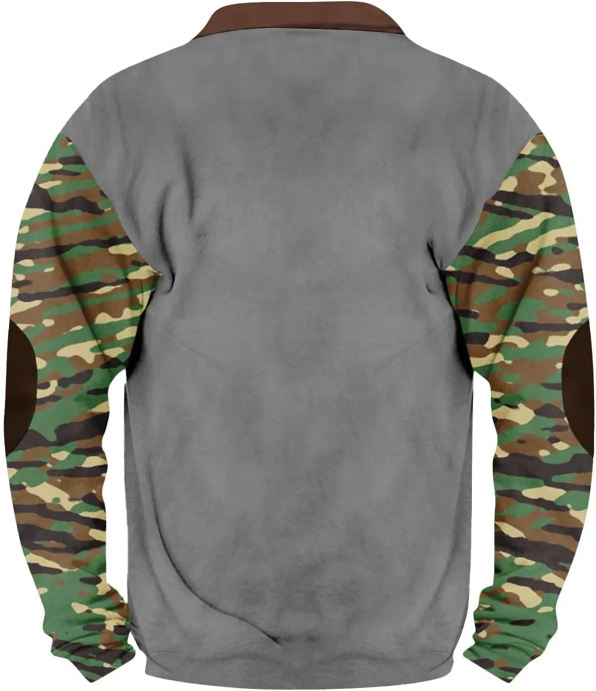 QWENTMTNTY Camo Sweatshirt for Men Crewneck Camouflage Western Light Weight Big and Tall Zip Cool Vintage Pullover Shirts