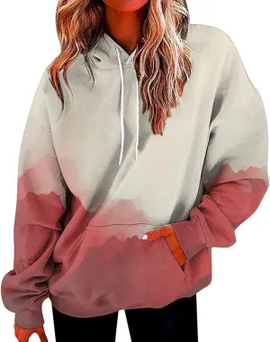slqdgmryz Plus Size Hoodies for Women Graphic Oversized Sweatshirt Hooded Loose Fit Drawstring Y2k Hoodie with Pockets