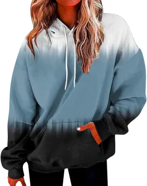 slqdgmryz Plus Size Hoodies for Women Graphic Oversized Sweatshirt Hooded Loose Fit Drawstring Y2k Hoodie with Pockets